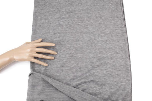 Heather Gray Baby French Terry Knit Fabric by the yard FTK00798R